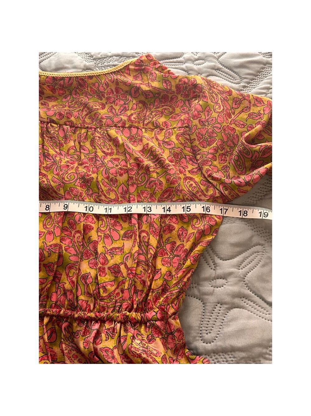 Karma Highway Pink Floral Boho Maxi Dress One Size Gypsy Style - Picture 12 of 13